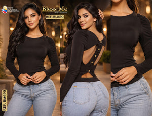 Ref. 082 -BM690 Blusa colombiana - Ropa Colombiana