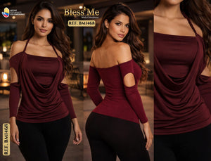 Ref. 058 -BM1468 Blusa para dama con diseño exclusivo - Ropa Colombiana