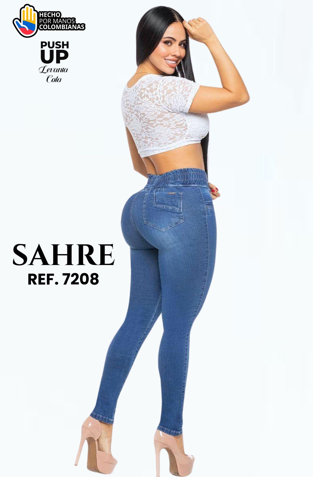 Ref. 006 -7208 Jean con Bolsillos Push Up Colombiano - Ropa Colombiana