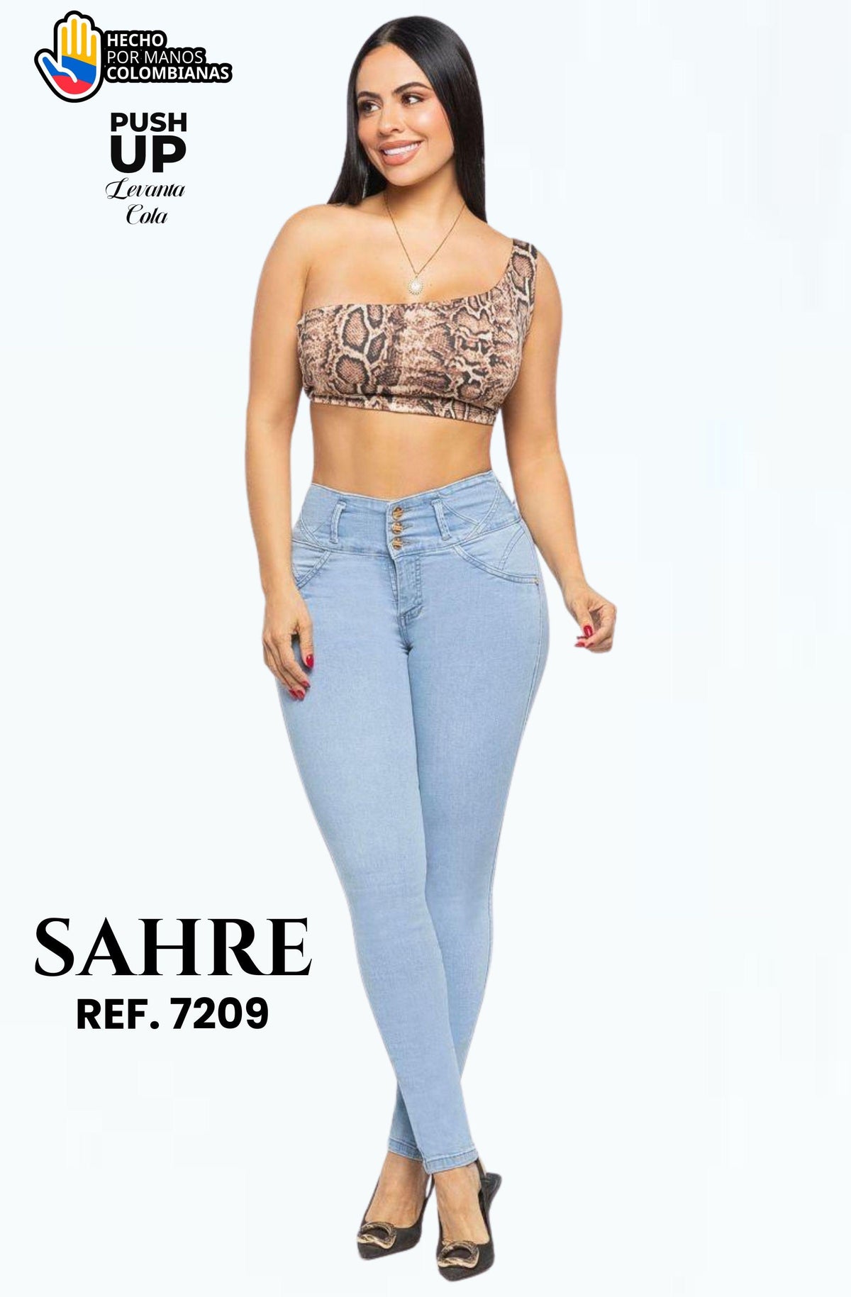 Ref. 006 -7209 Jean con Bolsillos Push Up Colombiano - Ropa Colombiana