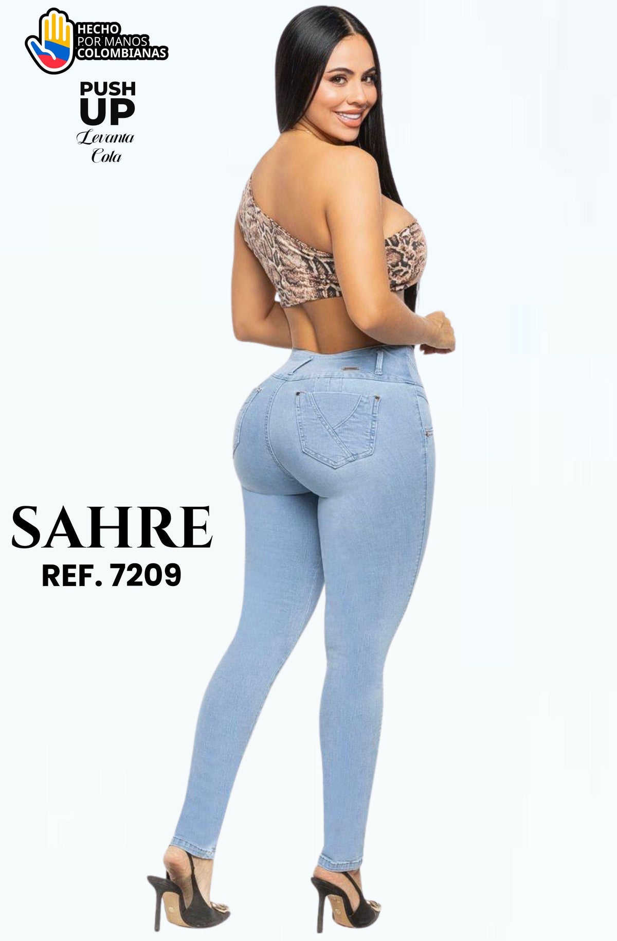 Ref. 006 -7209 Jean con Bolsillos Push Up Colombiano - Ropa Colombiana