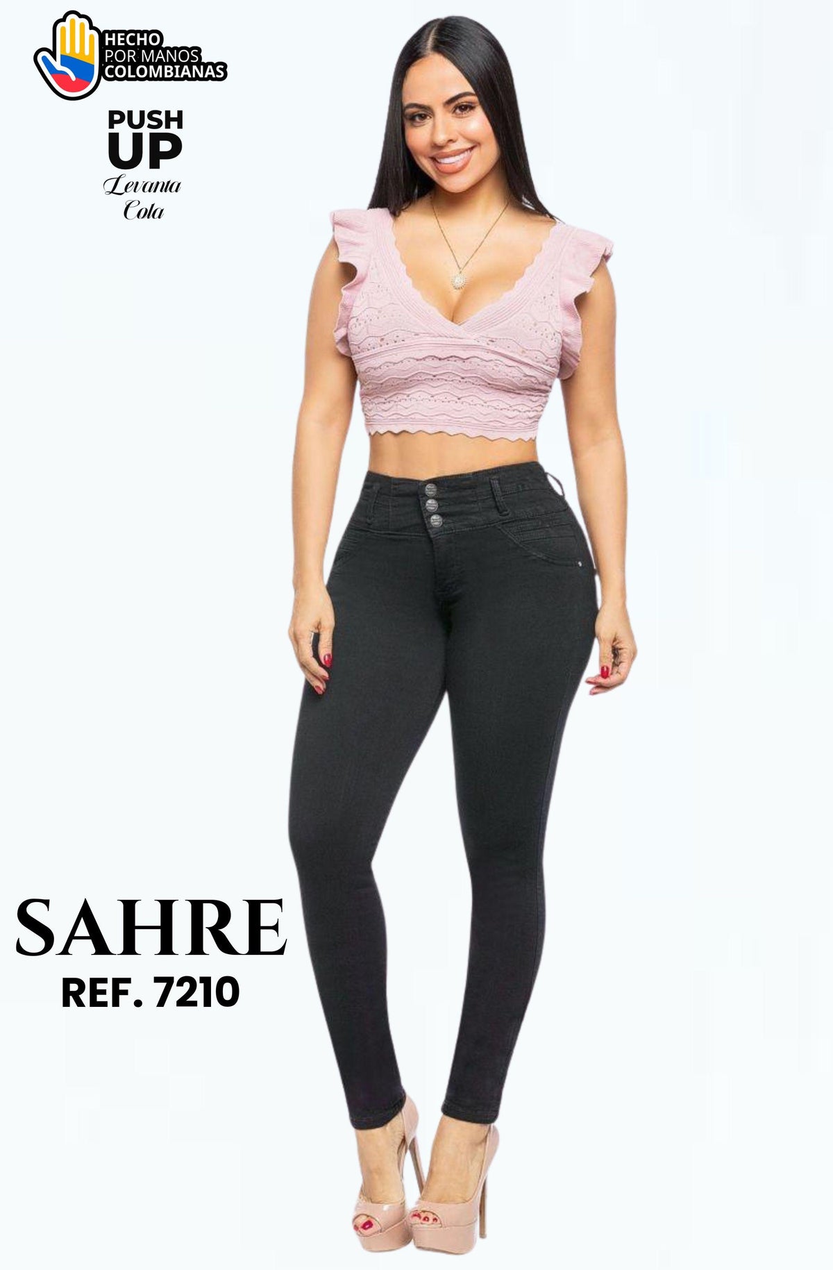 Ref. 006 -7210 Jean con Bolsillos Push Up Colombiano - Ropa Colombiana