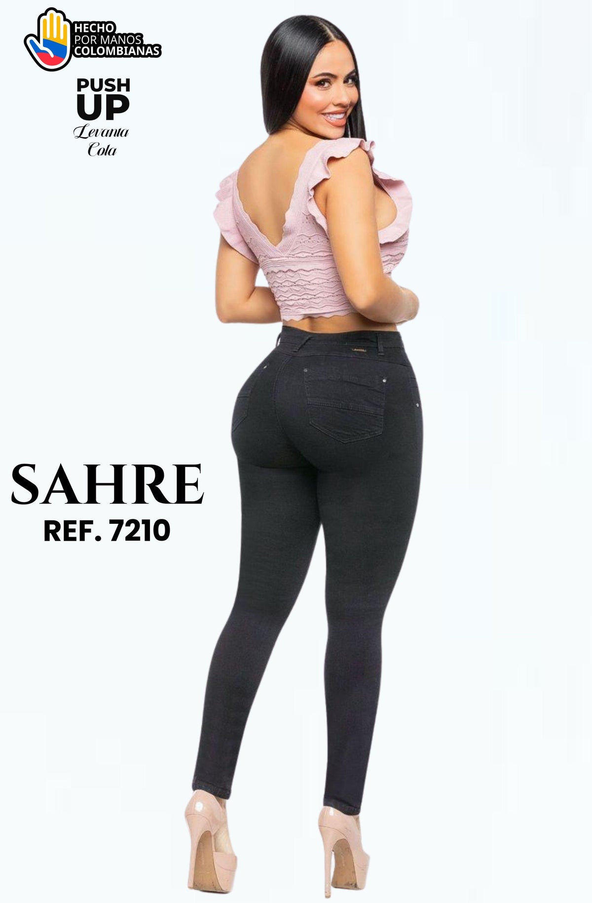 Ref. 006 -7210 Jean con Bolsillos Push Up Colombiano - Ropa Colombiana