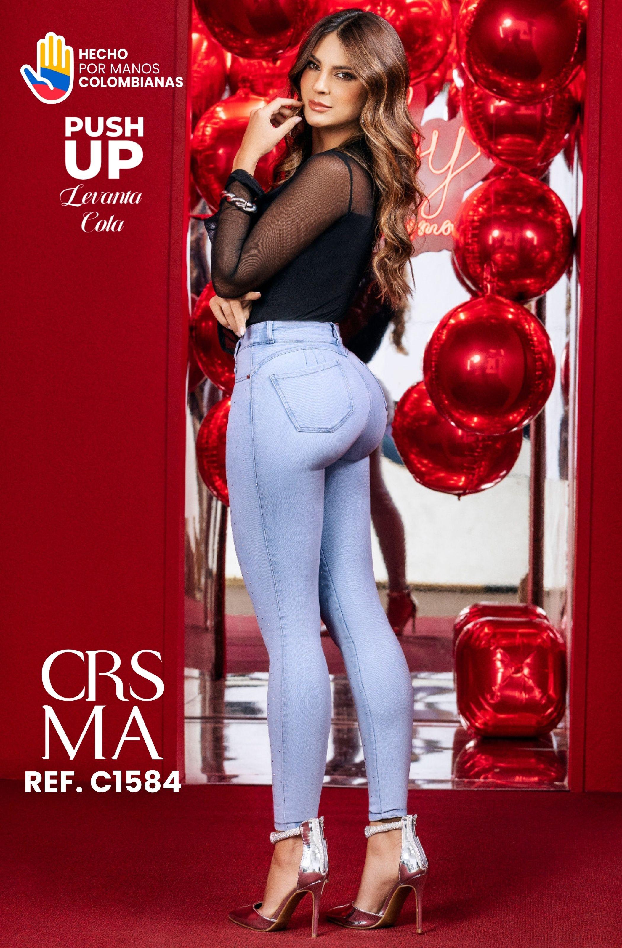 Ref. 070 -C1584 Jeans con Bolsillos Push Up - Ropa Colombiana