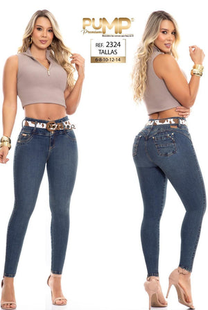 Ref. 063 -P2324 Jean con Bolsillos Push Up Colombiano - Ropa Colombiana