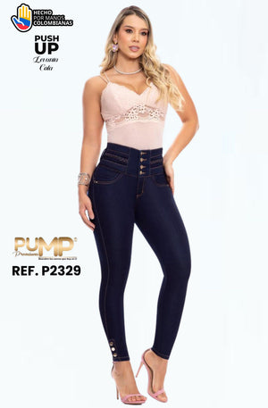Ref. 063 -P2329 Jean con Bolsillos Push Up Colombiano - Ropa Colombiana