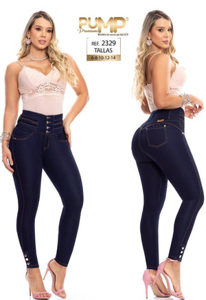 Ref. 063 -P2329 Jean con Bolsillos Push Up Colombiano - Ropa Colombiana