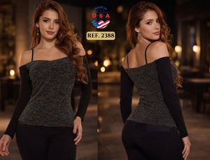 Ref. 003 -2388 Blusa sexy - Ropa Colombiana