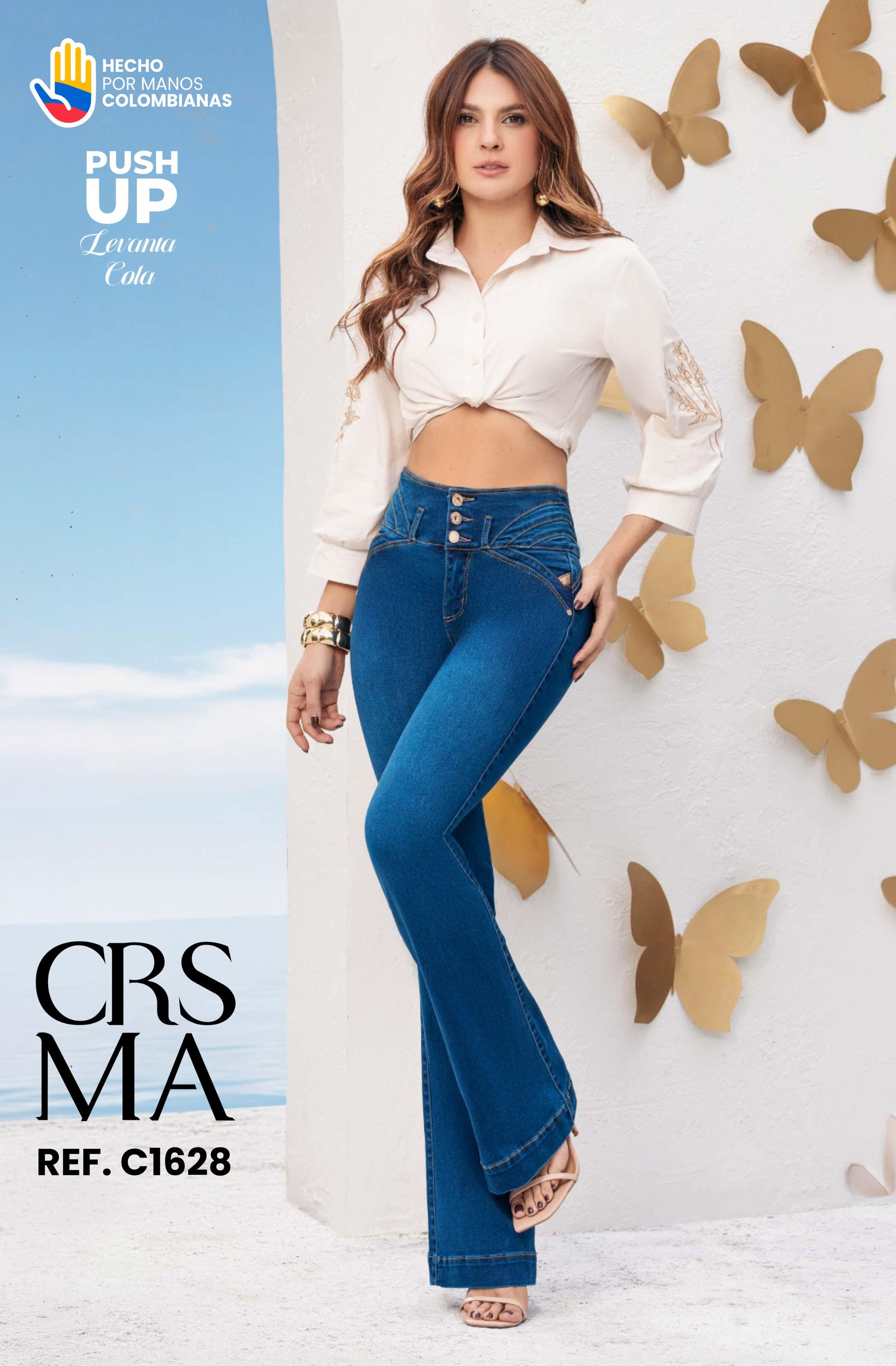 070 -C1628 Jean sin Bolsillos Push Up