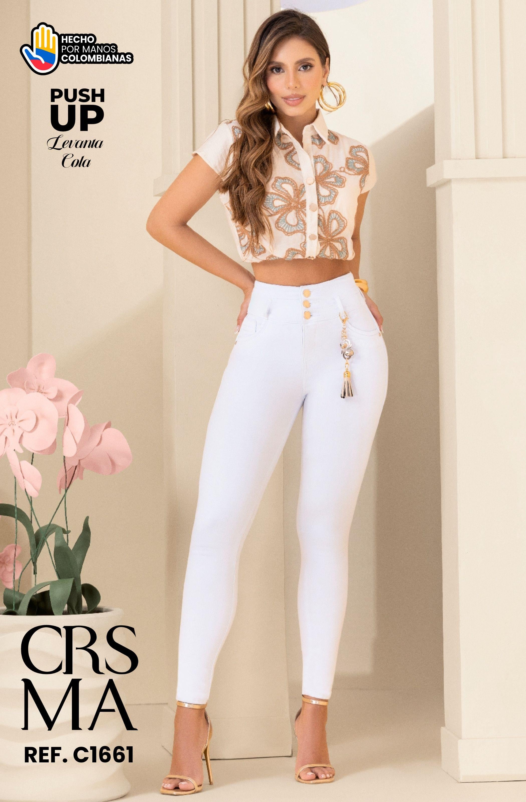 Referencia 070 -C1661 Jean Colombiano con Bolsillos Push Up