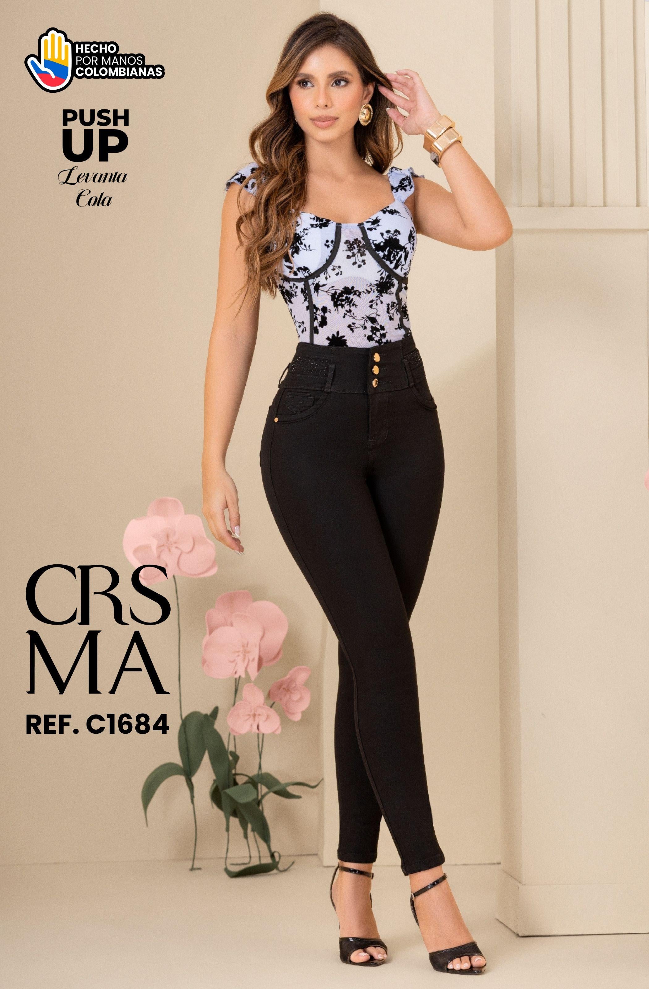 Referencia 070 -C1684 Jean Colombiano con Bolsillos Push Up
