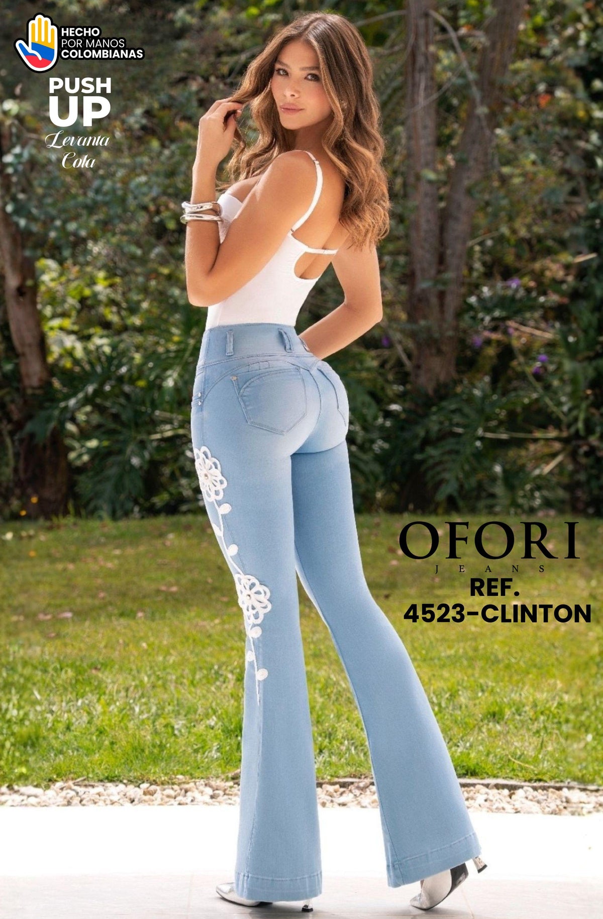 8521447 -4523-CLINTON Jean con Bolsillos Push Up