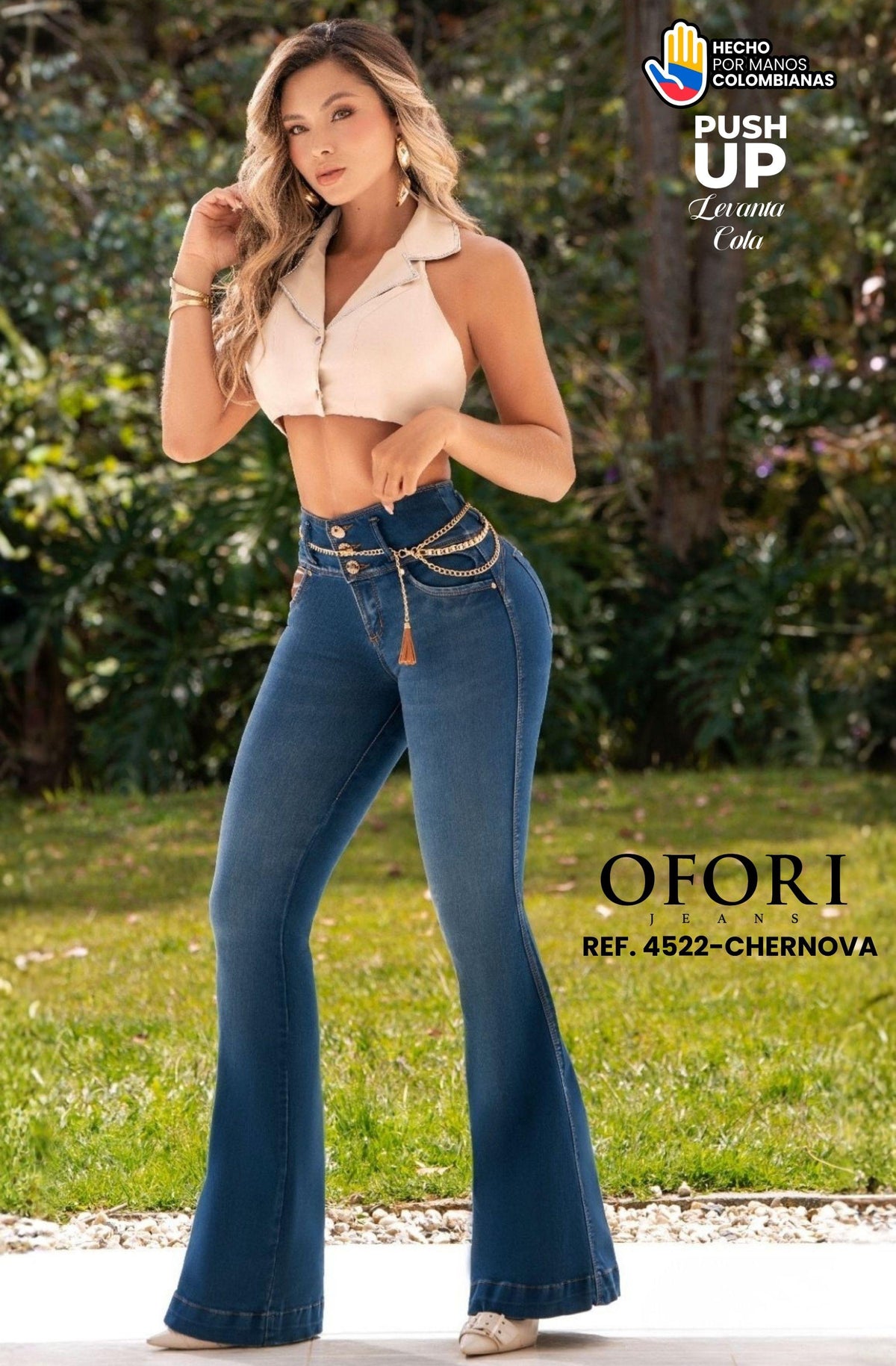 8521447 -4522-CHERNOVA Jean con Bolsillos Push Up