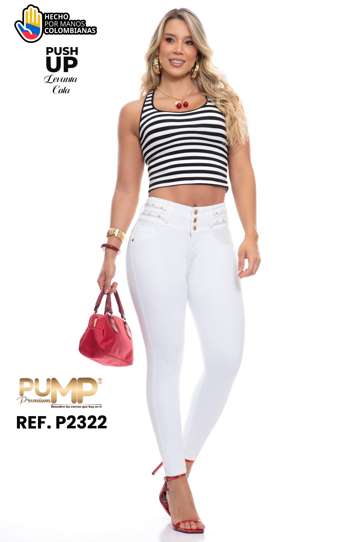 063 -P2322 Jean con Bolsillos Push Up