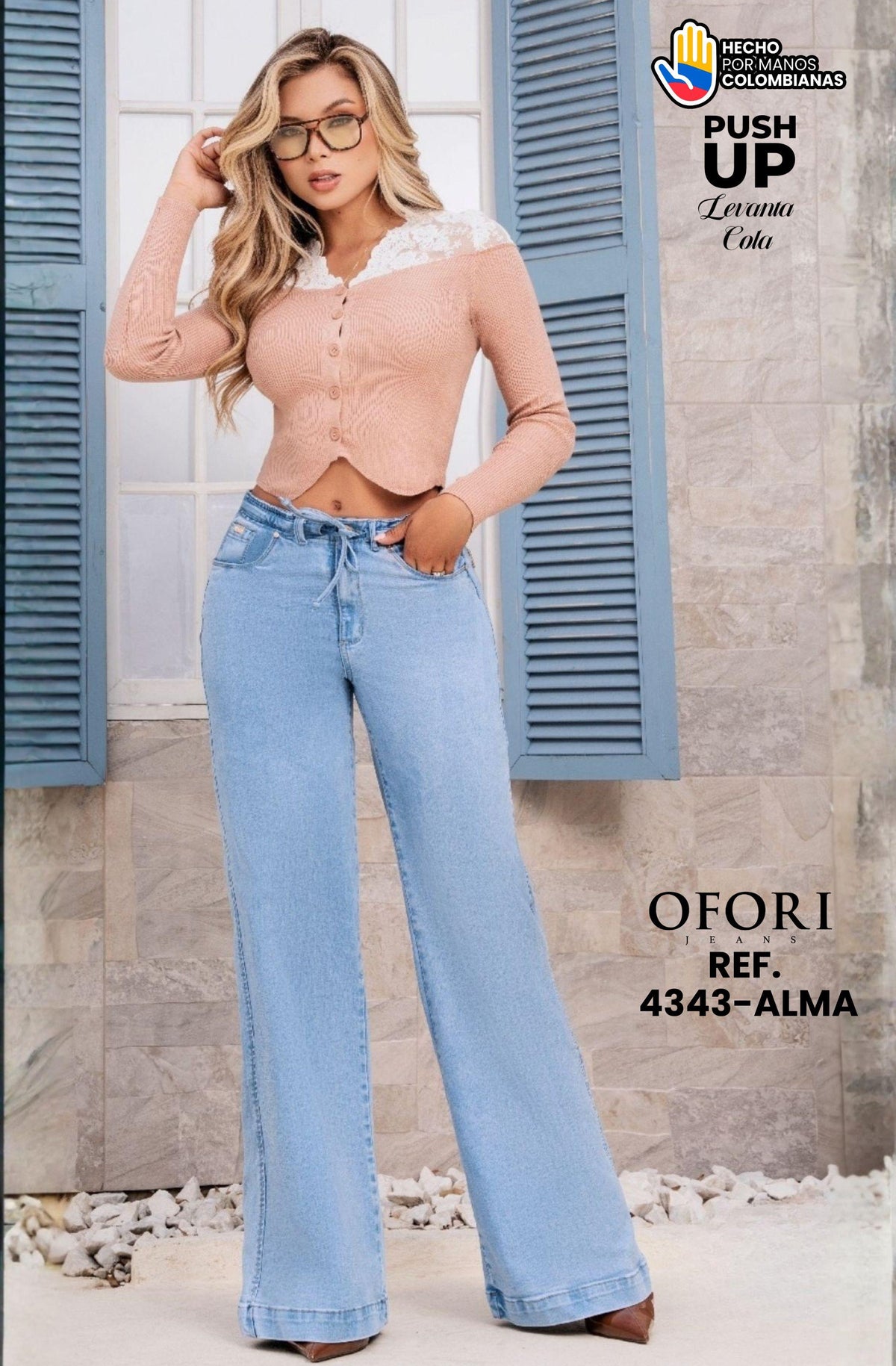 8521447 -4343-ALMA Jean con Bolsillos Push Up