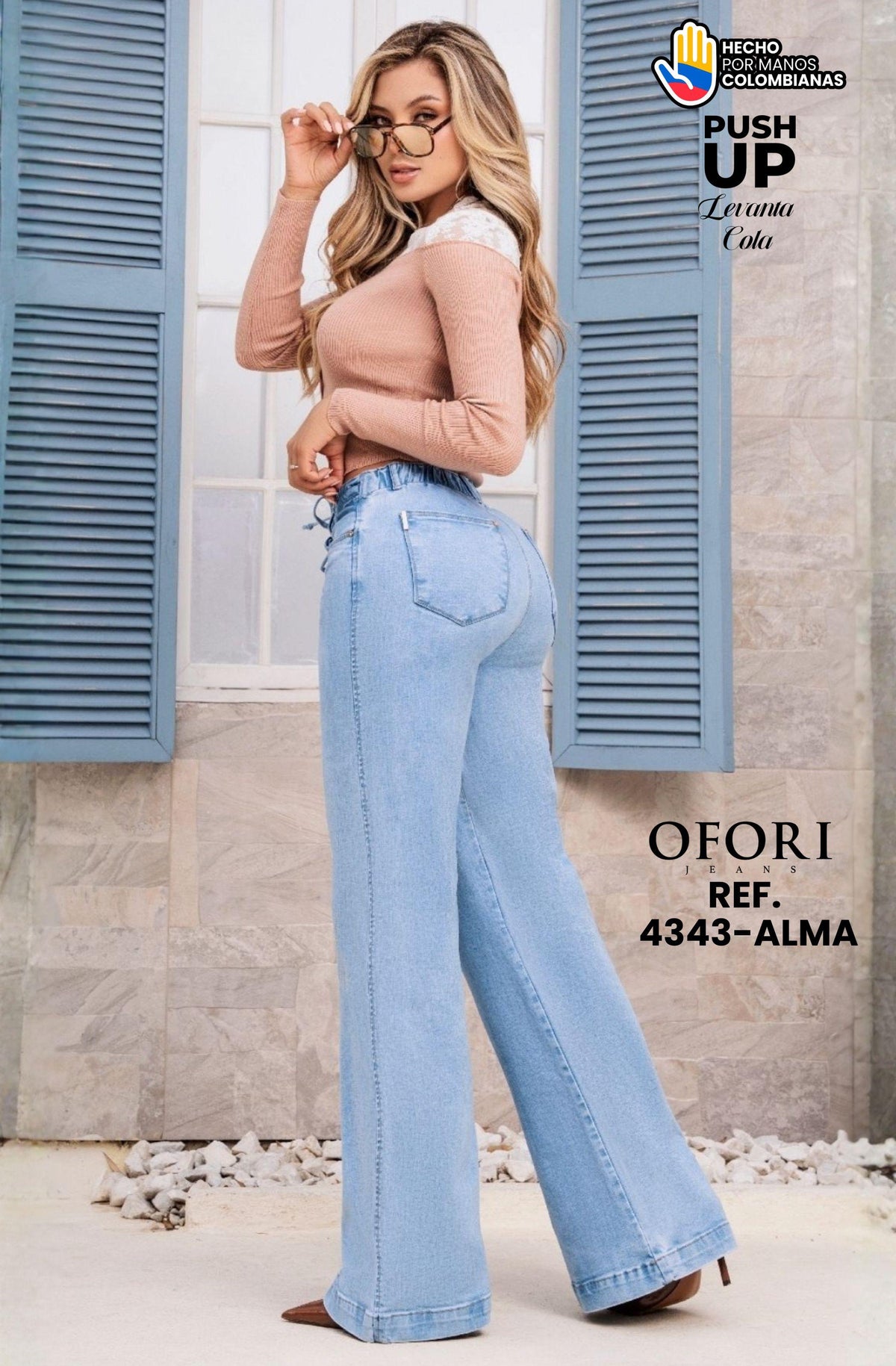 8521447 -4343-ALMA Jean con Bolsillos Push Up