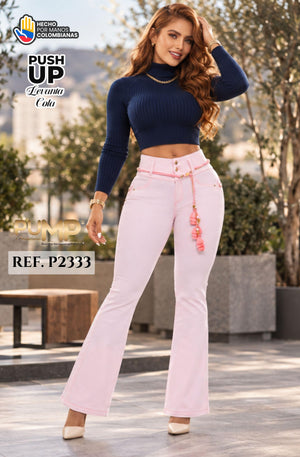 063 -P2333 Jean Push Up con Bolsillos - Ropa Colombiana