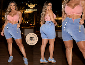 Ref. 041 -CB4032 Falda Short Push Up Levantacola - Ropa Colombiana