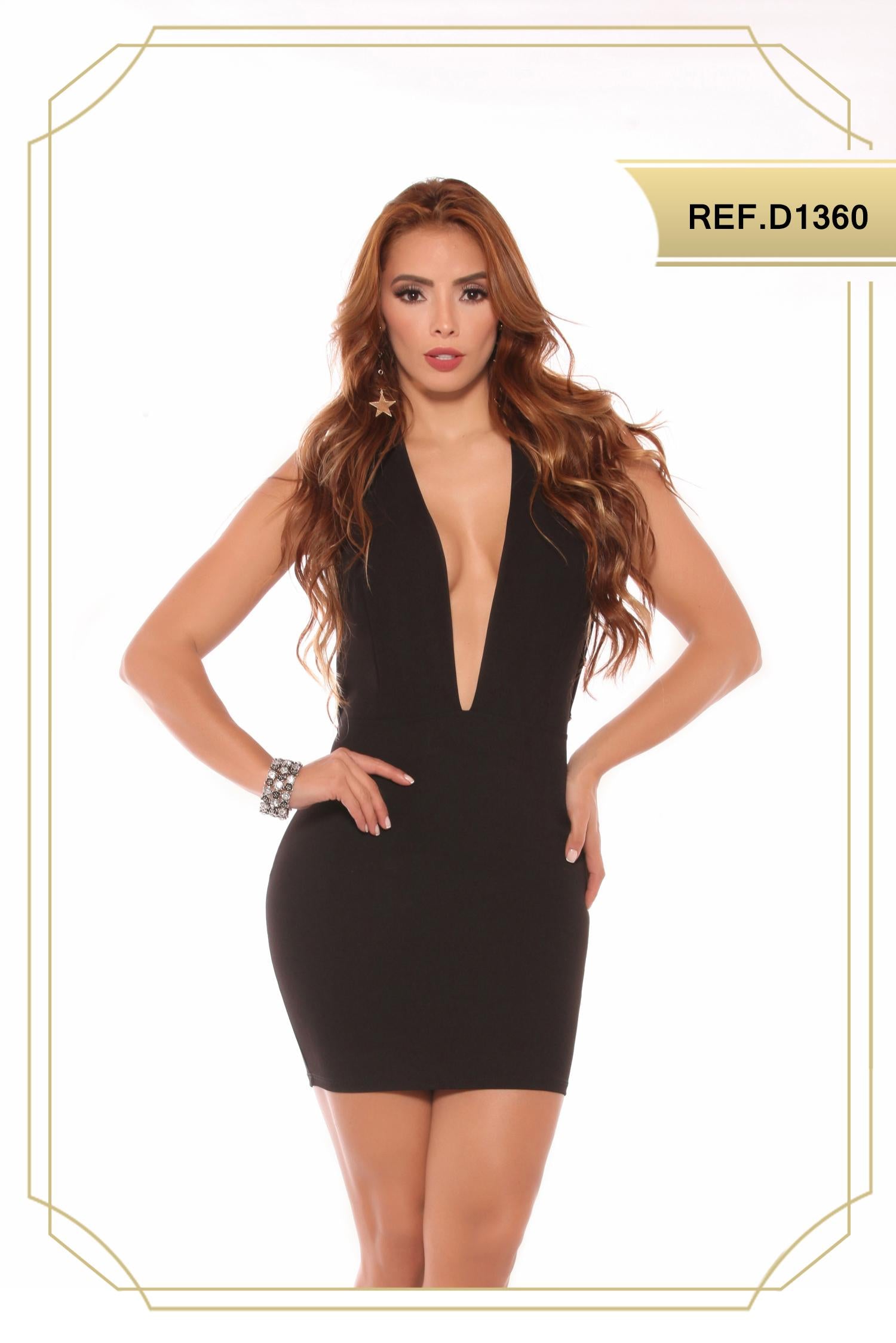 Ref. 003 -D1360 VESTIDO DAMA - Ropa Colombiana
