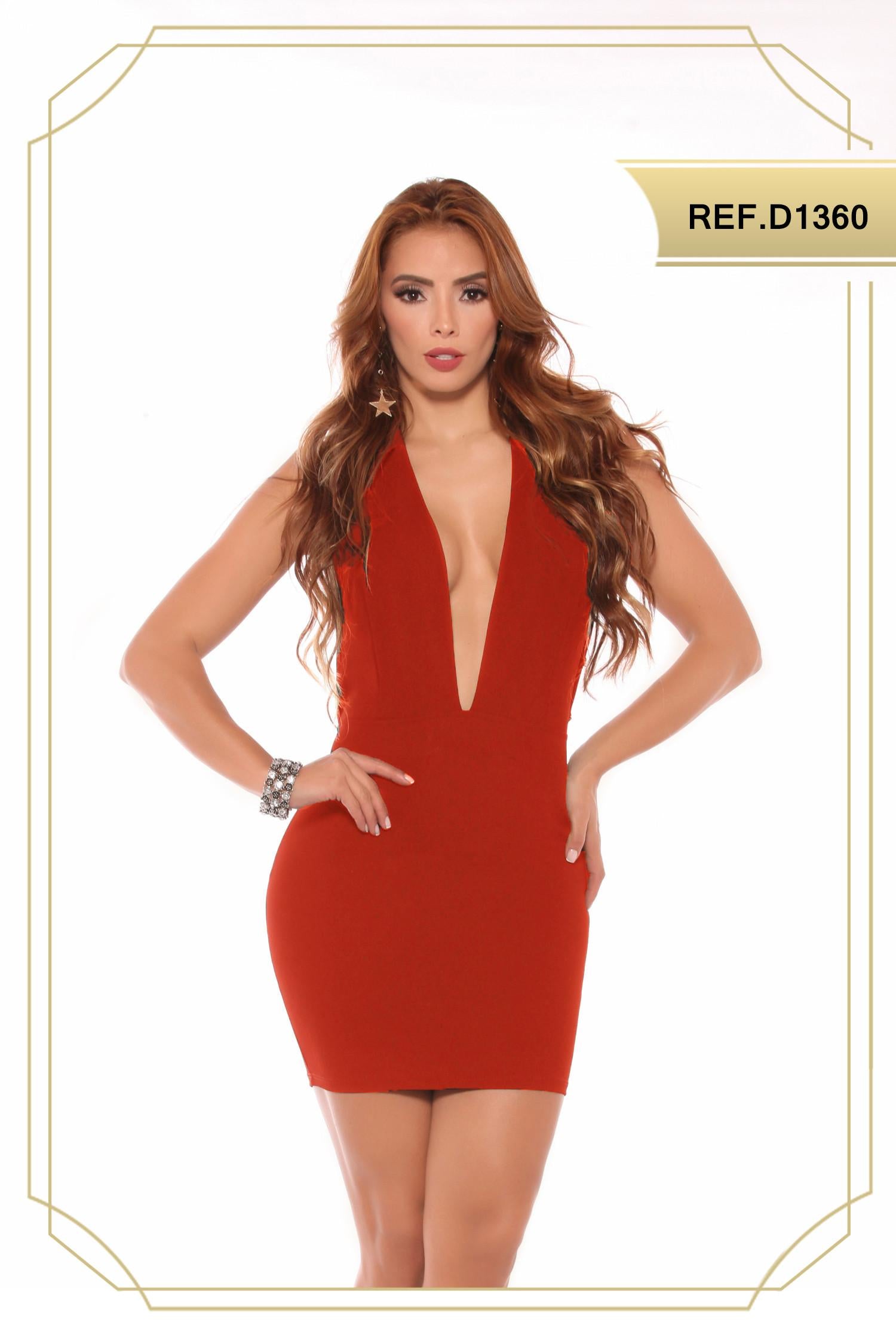 Ref. 003 -D1360 VESTIDO DAMA - Ropa Colombiana