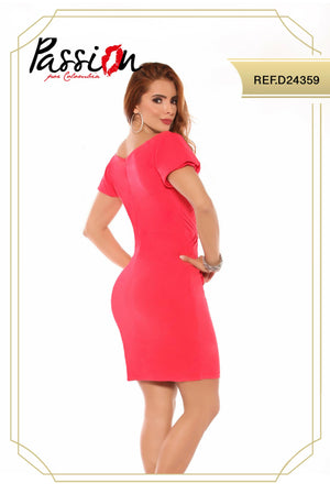 Ref. 003 -D24359 Vestido Corto Casual Americano - Ropa Colombiana