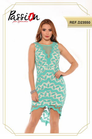Ref. 003 -D23550 Vestido Americano de ocasión - Ropa Colombiana