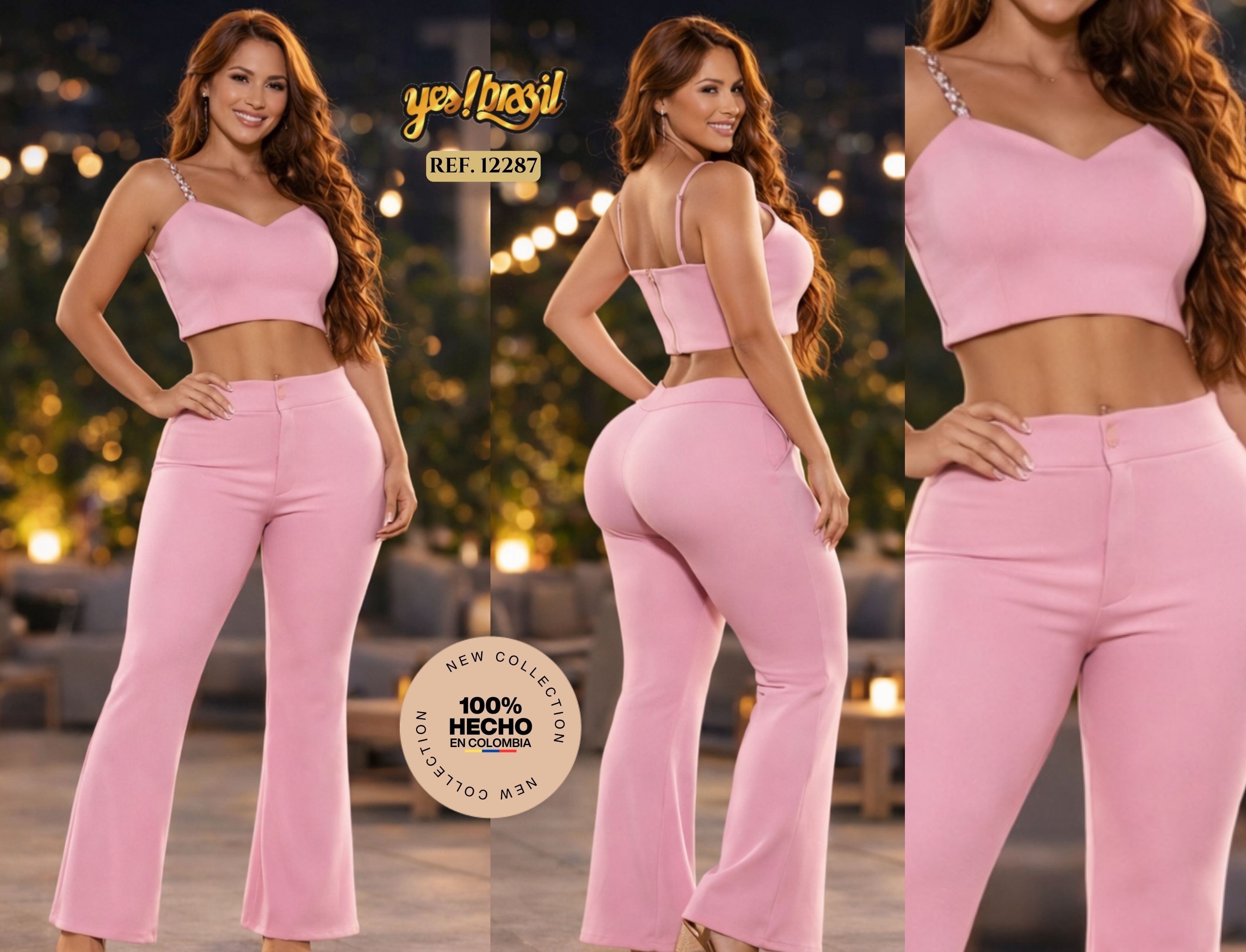 Ref. 018 -12287 Conjunto Largo Colombiano - Ropa Colombiana