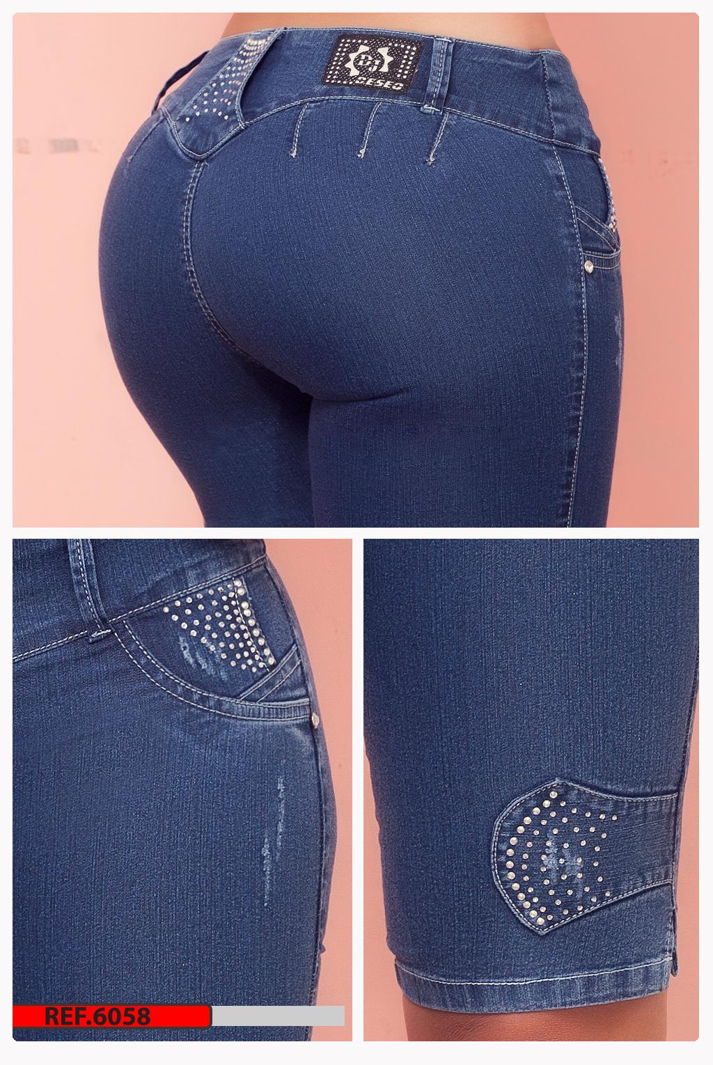 Ref. 006 -6058 Capri Colombiano  Deseo Jeans - Ropa Colombiana