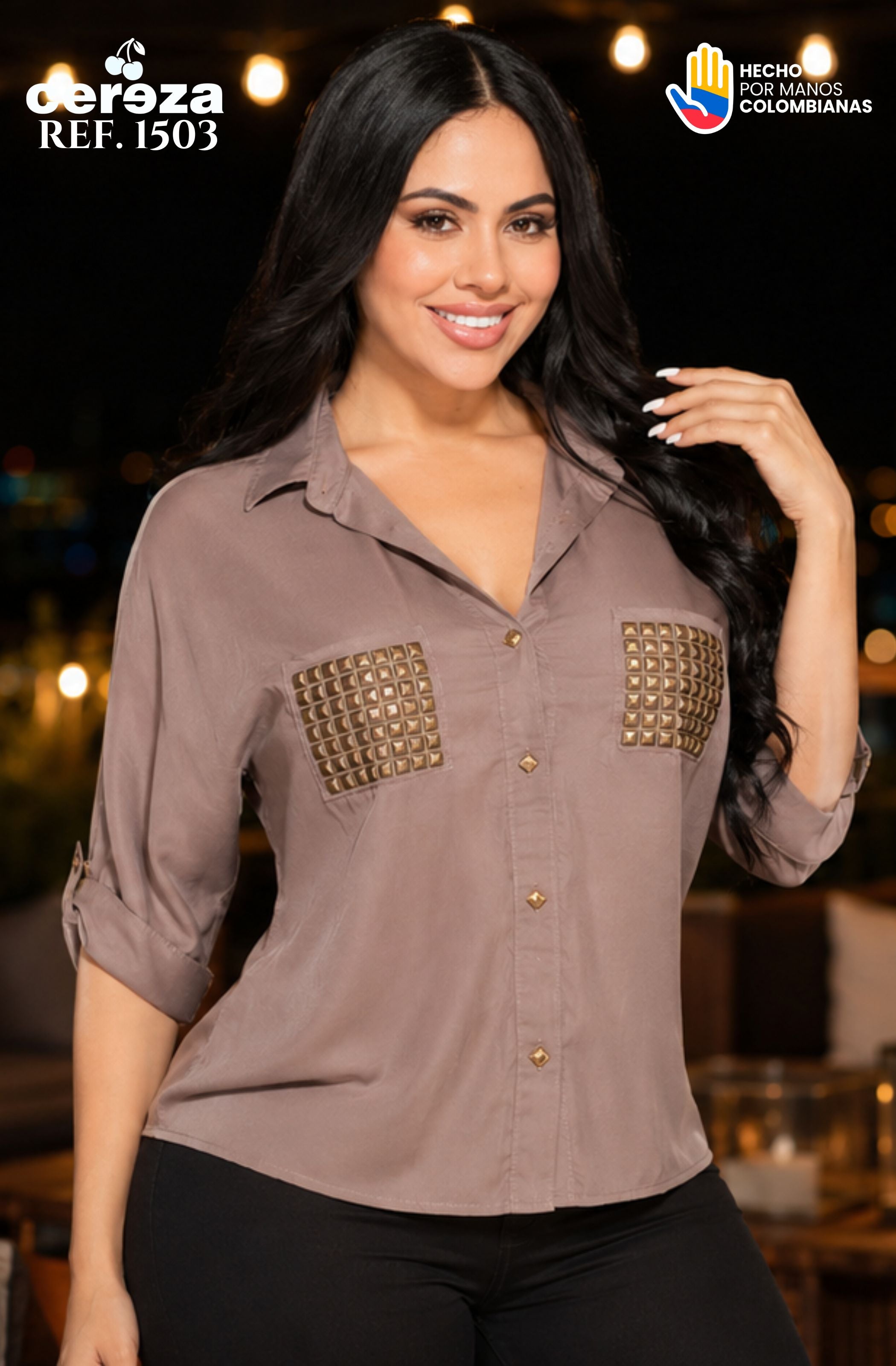 Ref. 004 -1503 Blusa Cereza