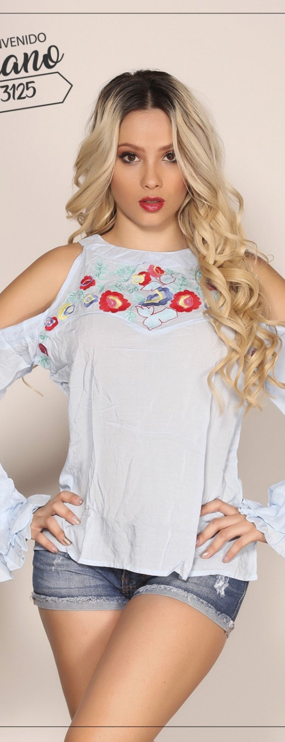 Ref. 015 -3125 Blusa Dama Colombiana - Ropa Colombiana