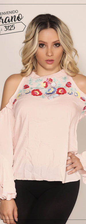 Ref. 015 -3125 Blusa Dama Colombiana - Ropa Colombiana