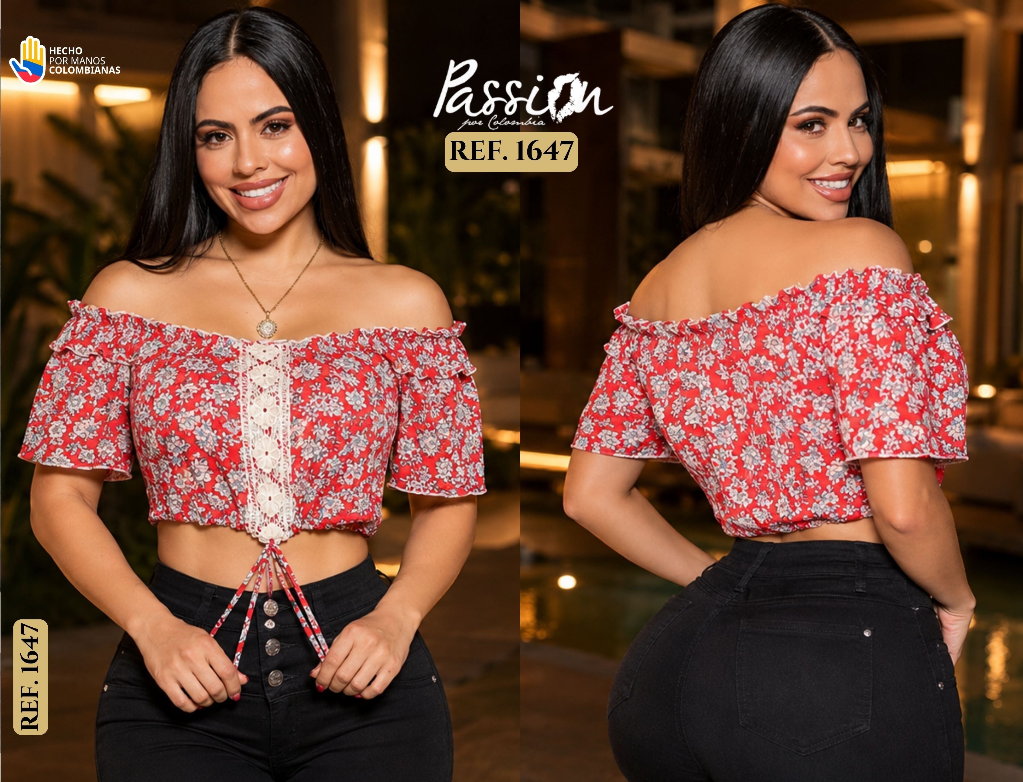 Ref. 015 -1647 Blusa Dama Juvenil - Ropa Colombiana
