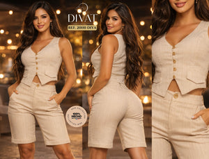 Ref. 083 -20110 DIYA Conjunto Short - Ropa Colombiana