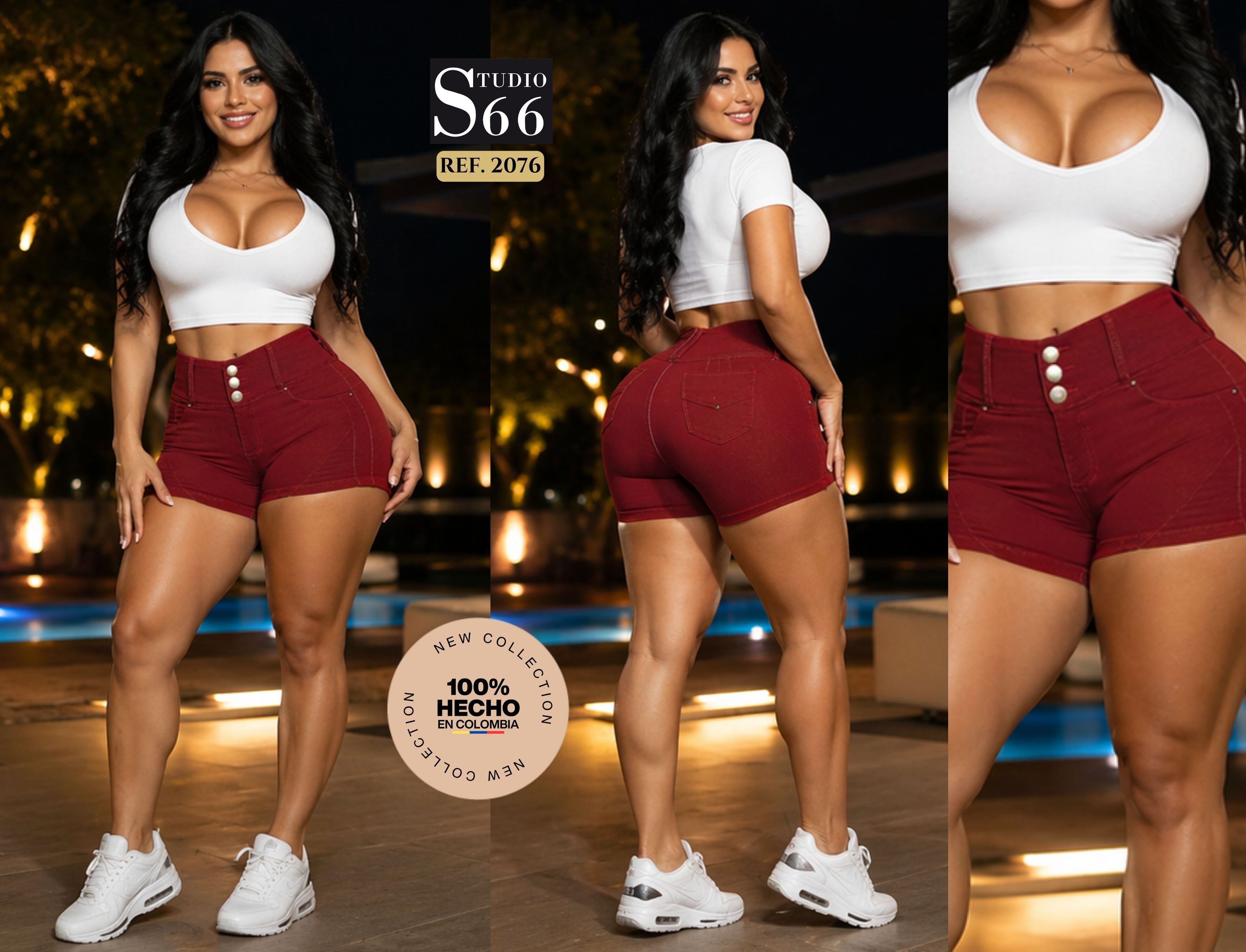 Ref. 061 -2076 Short levantacola colombiano - Ropa Colombiana