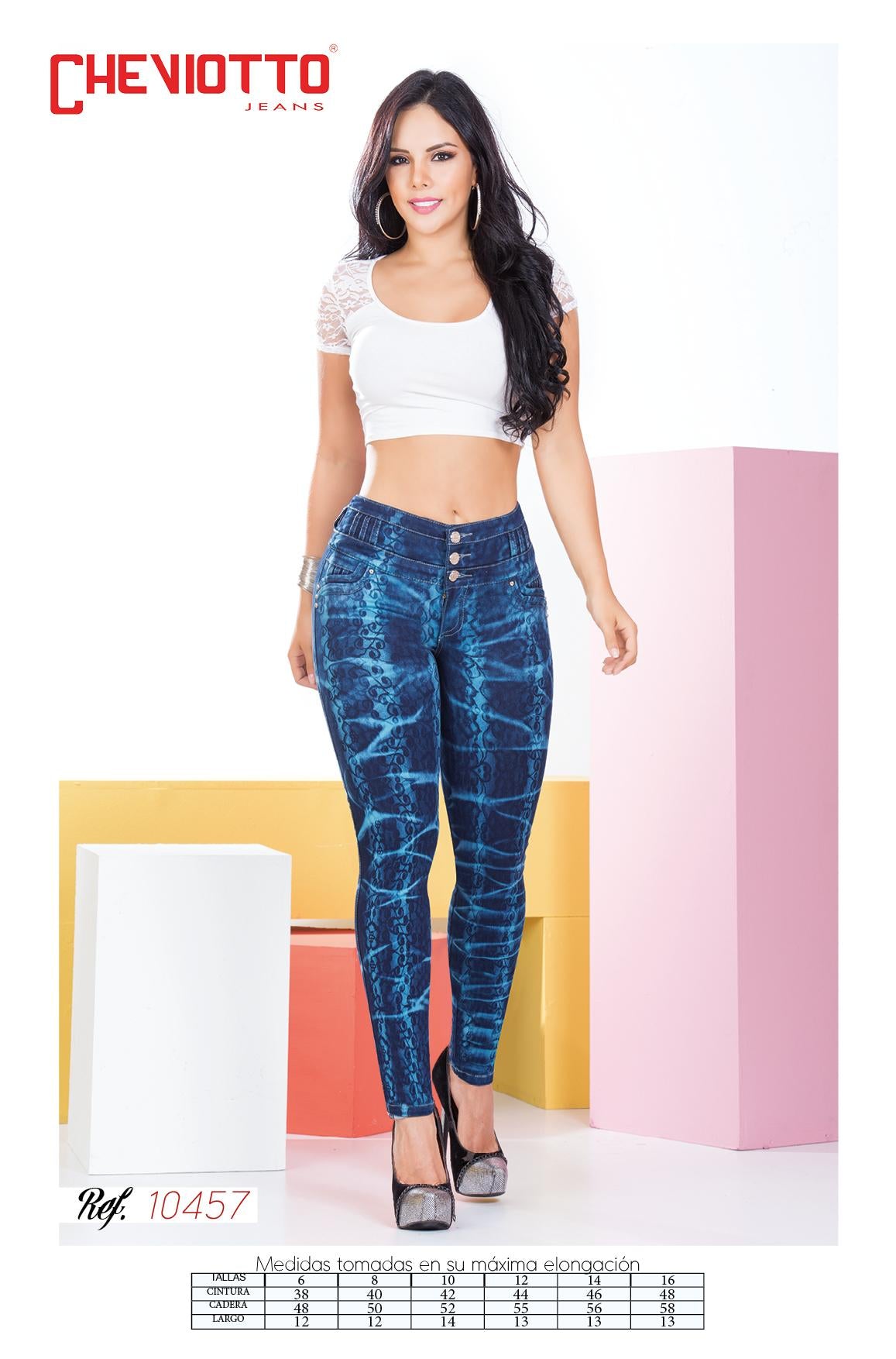 Ref. 001 -10457 JEANS LEVANTACOLA COLOMBIANO - Ropa Colombiana