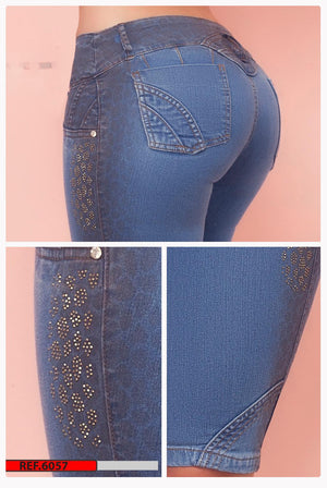 Ref. 006 -6057 Capri Colombiano Deseo Jeans - Ropa Colombiana