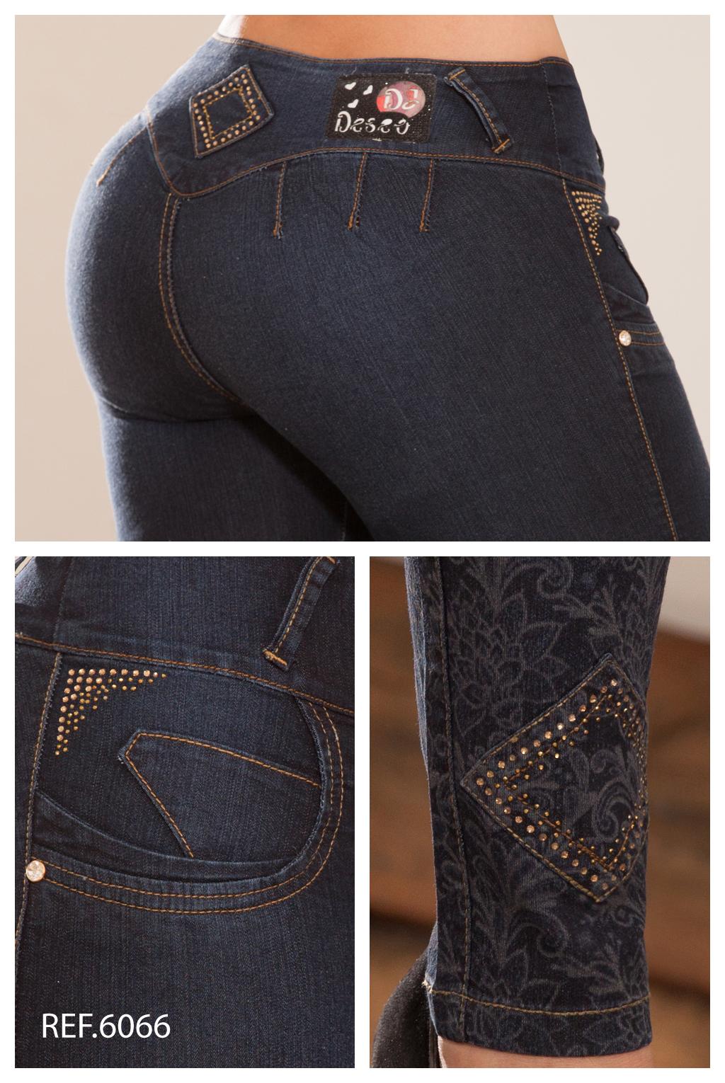 Ref. 006 -6066 Jean Levantacola Colombiano - Ropa Colombiana