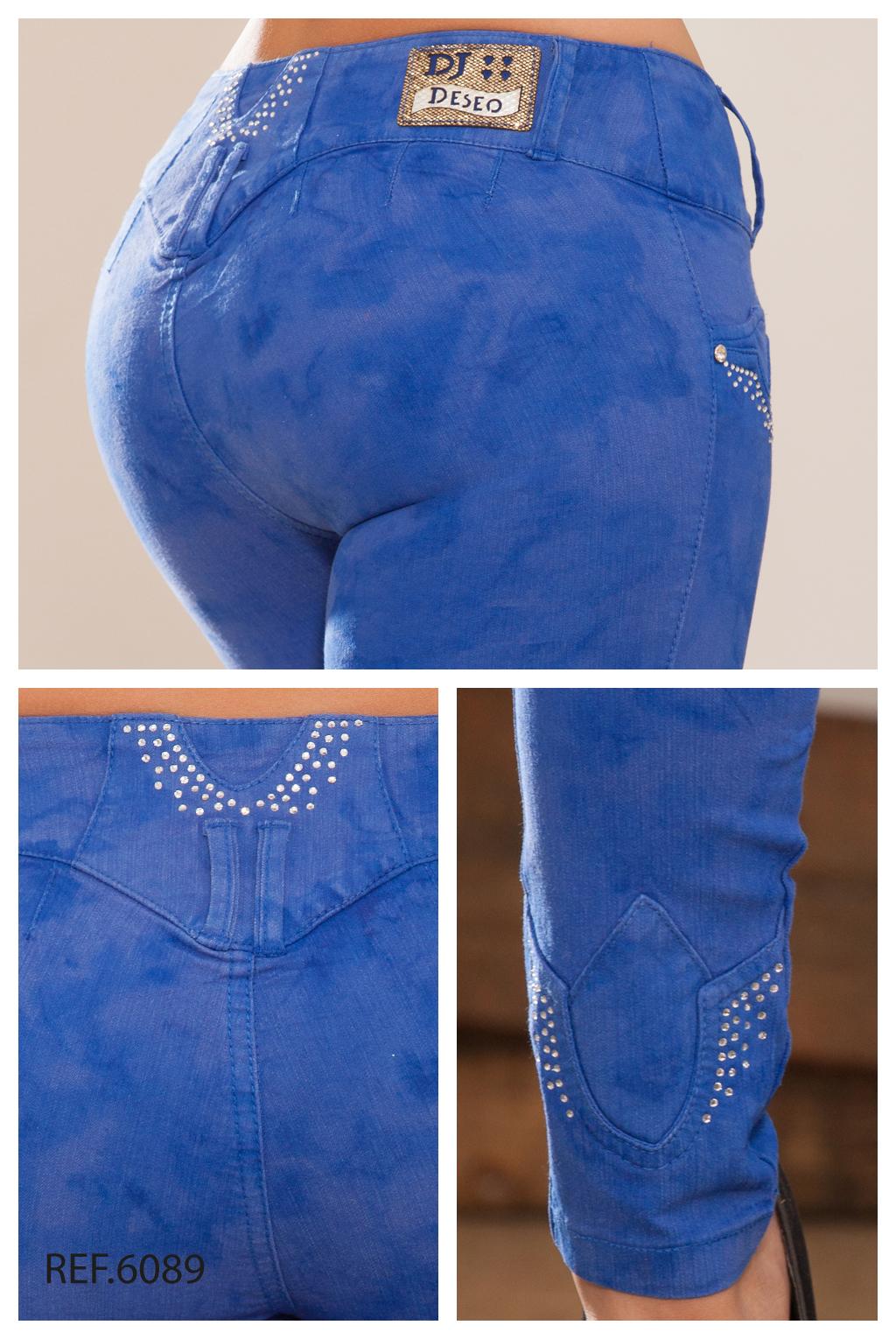 Ref. 006 -6089 Jean Colombiano Levantacola - Ropa Colombiana