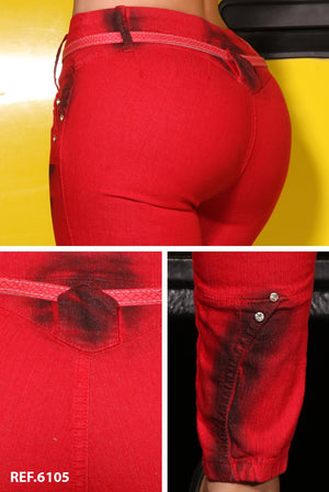 Ref. 006 -6105 Jean Deseo Colombiano Levantacola - Ropa Colombiana