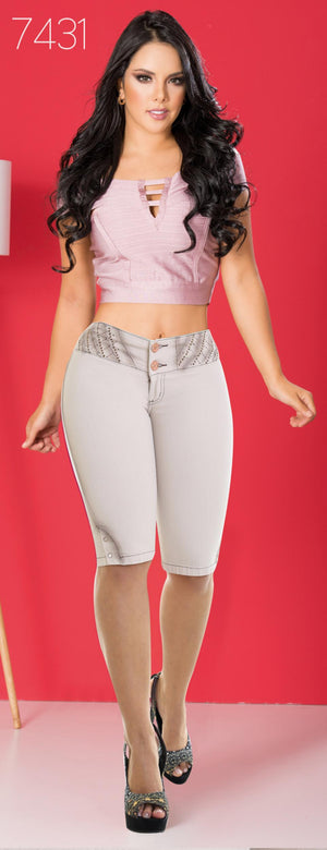 Ref. 001 -7431 Jean Capri Levantacola Colombiano - Ropa Colombiana