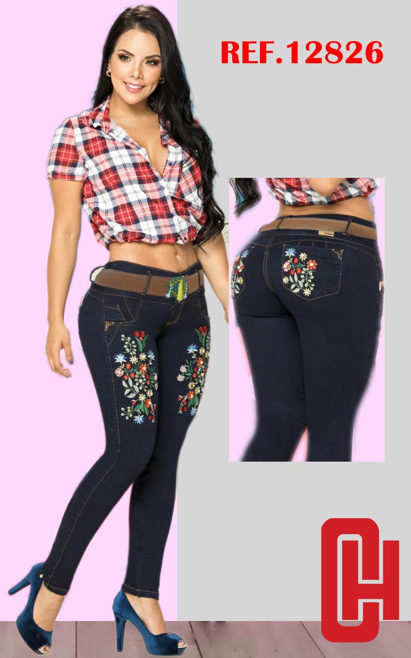 Ref. 001 -12826 - Incluye Correa Jeans Con Bolsillos - Ropa Colombiana