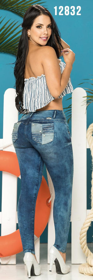 Ref. 001 -12832 Jeans Con Bolsillos - Ropa Colombiana