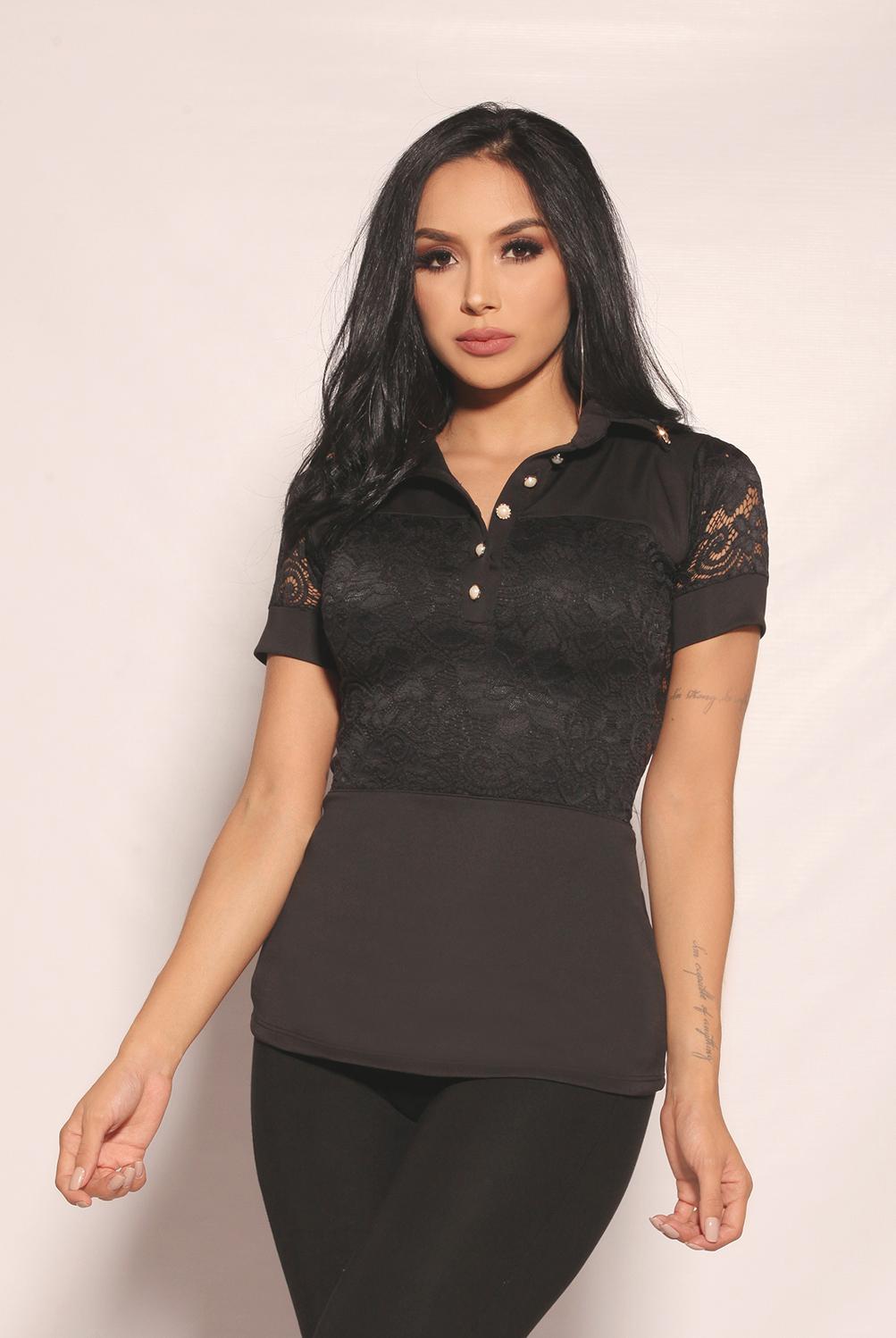Ref. 004 -5015 Blusa Sexy Colombiana de Moda - Ropa Colombiana