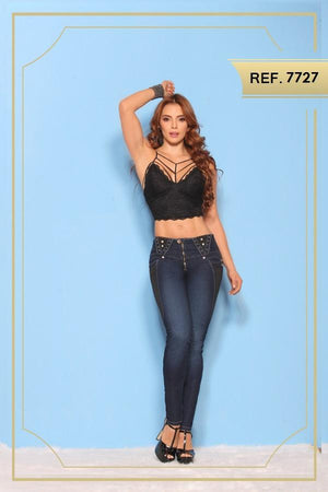 Ref. 006 -7727 Jean Levantacola Colombiano - Ropa Colombiana