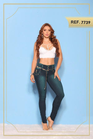 Ref. 006 -7739 JEANS LEVANTACOLA COLOMBIANO - Ropa Colombiana
