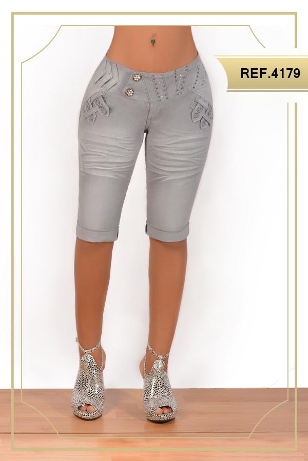 Ref. 001 -4179 Jean Capri colombiano levanta cola - Ropa Colombiana