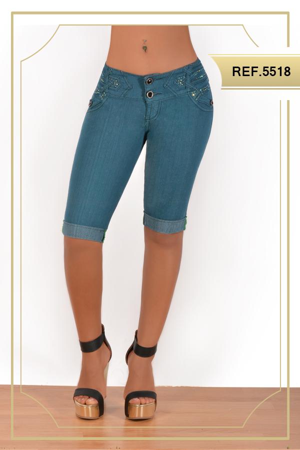 Ref. 001 -5518C Hermoso Vaquero Capri Colombiano LevantaCola - Ropa Colombiana