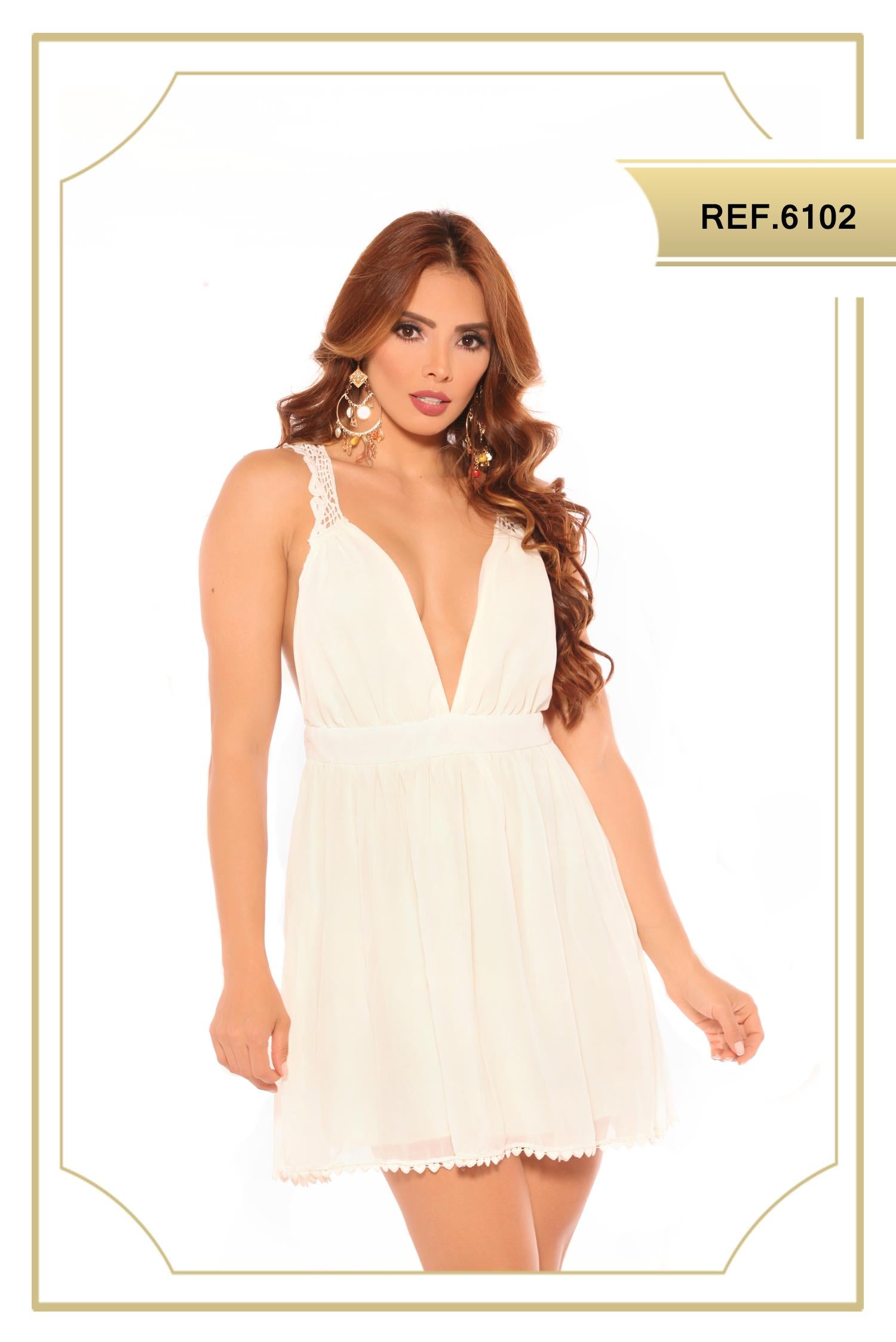 Ref. 003 -6102 Vestido de fiesta - Ropa Colombiana