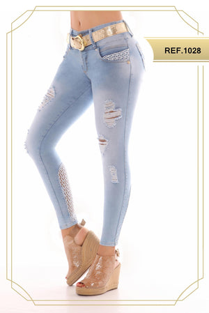 Ref. 051 -1028 Pantalon Colombiano para Dama Horma Perfecta levantaCola - Ropa Colombiana