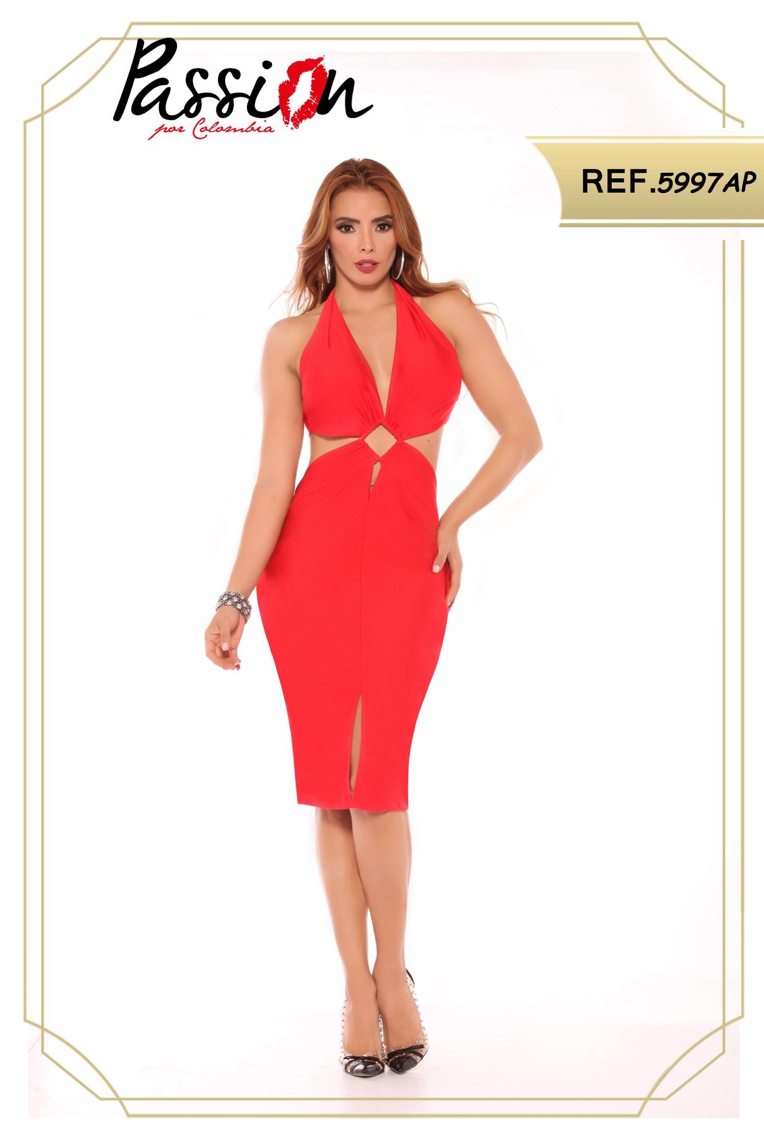 Ref. 003 -ID5997AP Vestido Americano de Fiesta - Ropa Colombiana